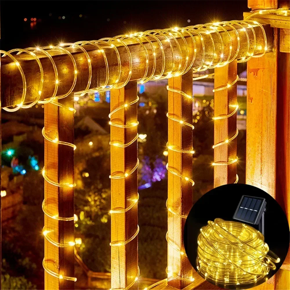태양광 로프 조명 야외 블루 LED PVC 튜브 요정  - Rope Light Decoration 리뷰 및 가격