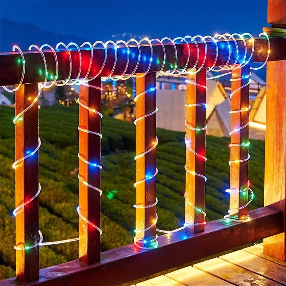 태양광 로프 조명 야외 블루 LED PVC 튜브 요정  - Rope Light Decoration 리뷰 및 가격