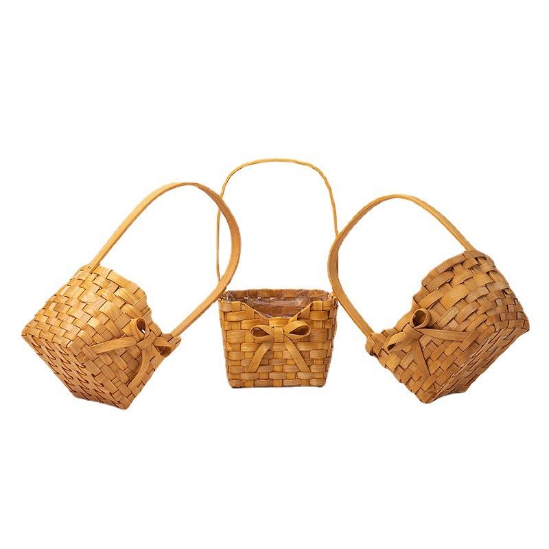 새로운 버드나무 라탄 신부 꽃 바구니 피크닉 용기 손으 - Rattan Plant Basket 리뷰 및 가격