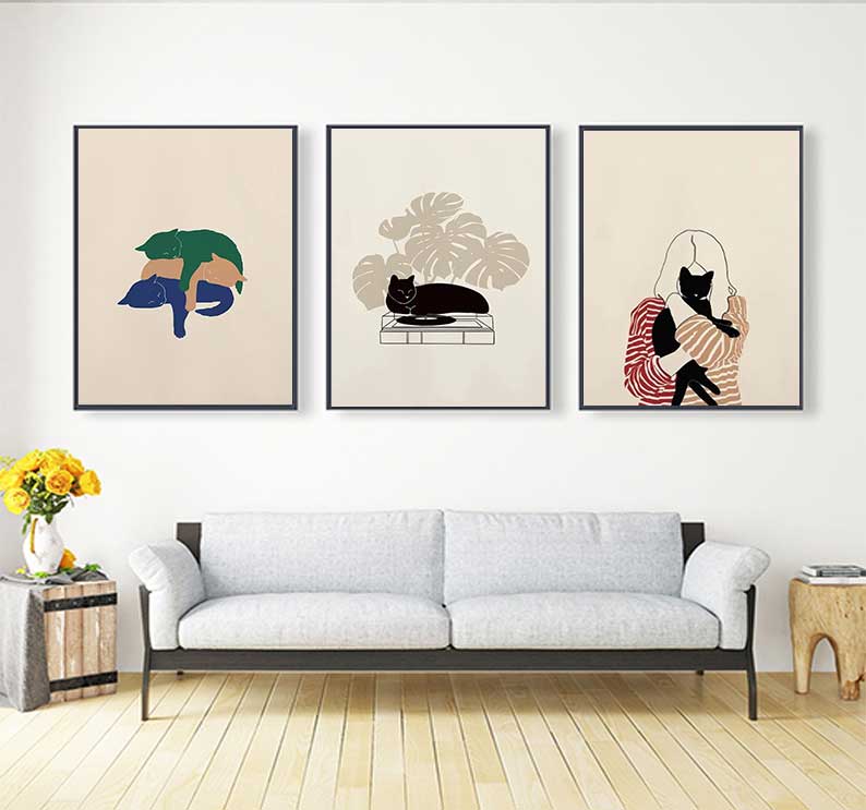 동물 프린트 거실 홈 데코 모던 미니멀리스트 벽 예술  - Home Decor Living Room Ideas 리뷰 및 가격